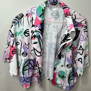 Shein colorful print blazer